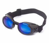Doggles ILS 2 black frame mirror blue lens