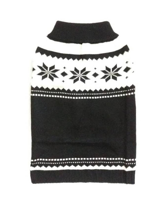 Chic Black & White Doggie Sweater