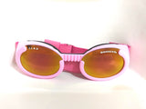 Doggles ILS 2 pink frame mirror sunset lens