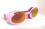 Doggles ILS 2 pink frame mirror sunset lens